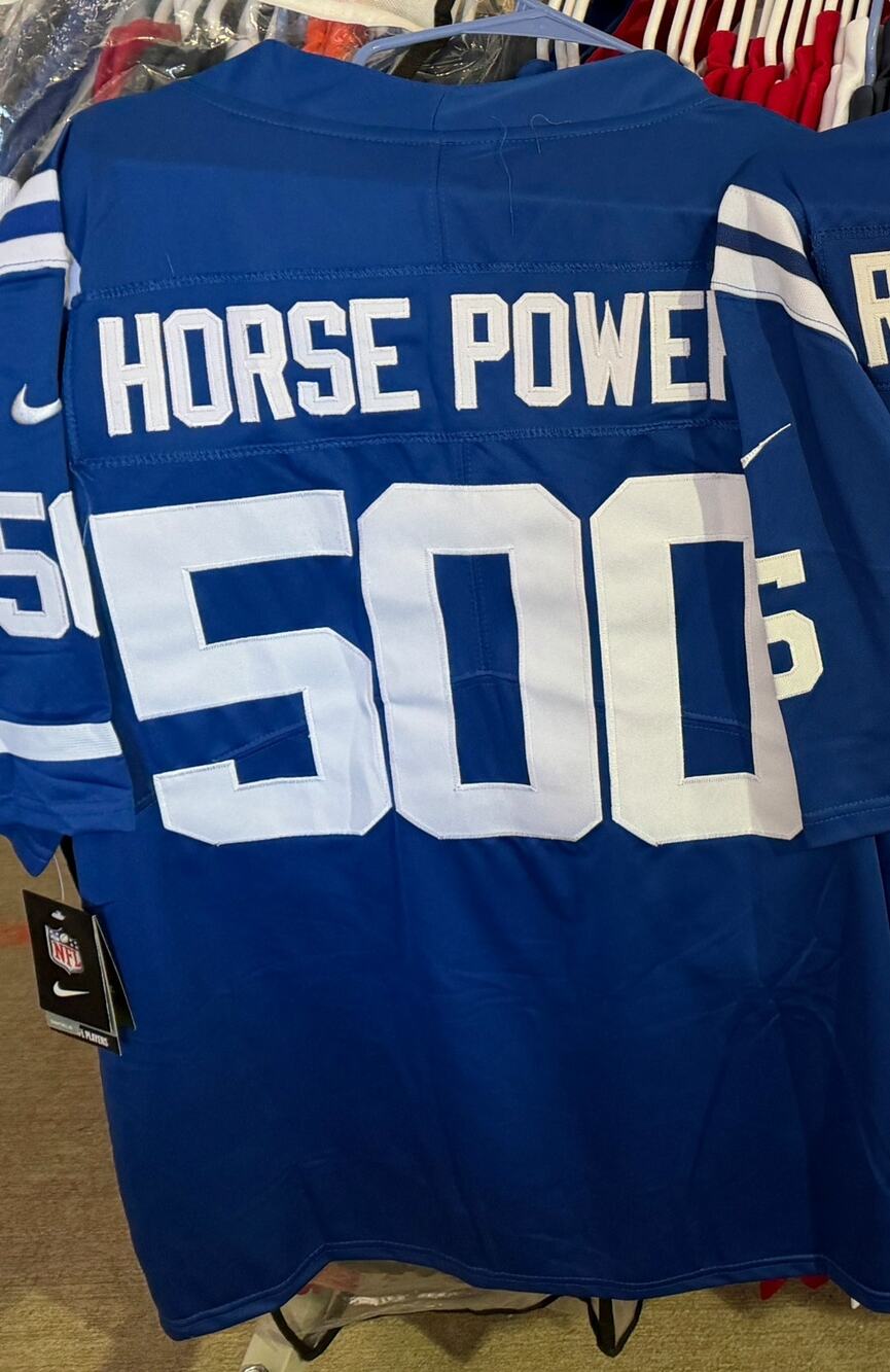 Colts Horse Power #500 Football Jersey NWT Mens 2XL - Stitched